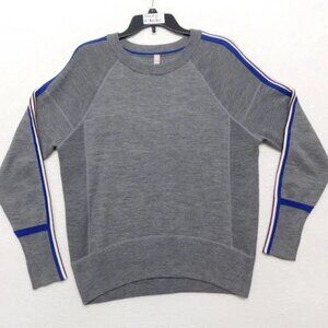 Athleta Canyon Colorblock Sweater I Grey I Wool Blend I Size L